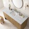 James Martin Vanities Hudson 60in Single Vanity, Light Natural Oak w/ 3 CM Carrara Marble Top 435-V60S-LNO-3CAR - alternate 6